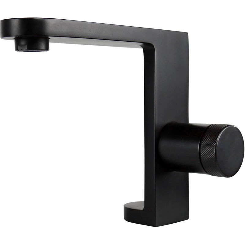 

GRIFO LAVABO MONOMANDO NEGRO MERIDA BY - Eurosanit