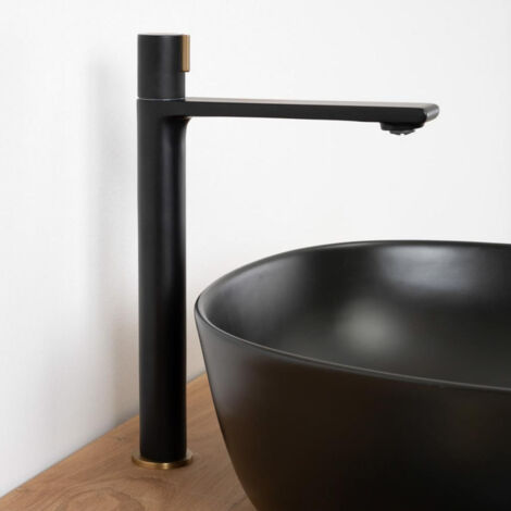 Grifo lavabo monomando progresivo Tamisa black