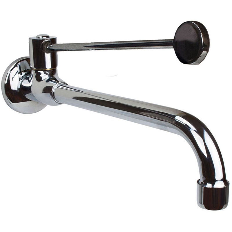 

Llavisan - Grifo Medical pared Caño Fijo. Ideal para uso en entornos de sanidad con accionamiento mediante palanca larga Kibath