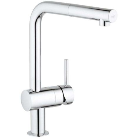 Grifo mezclador de cocina Minta - Rotación de 360° y ducha extraíble