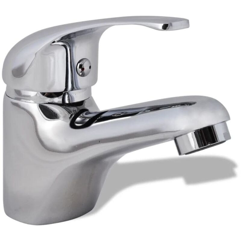 

Grifo mezclador de lavabo cromado - Plateado