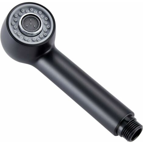 Grifo mezclador extraíble para fregadero de cocina, color negro, con 2 boquillas, cabezal de ducha de repuesto para grifo o fregadero de cocina.
