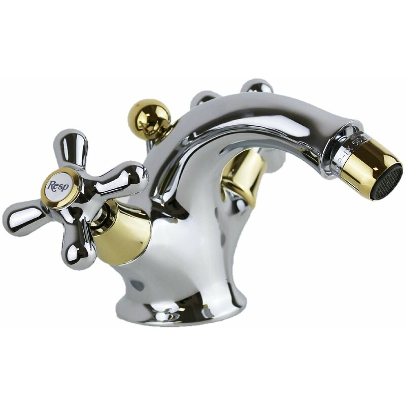 

Mezclador de bidé con chorro regulable Resp Old America 195/A | Cromo / Dorado