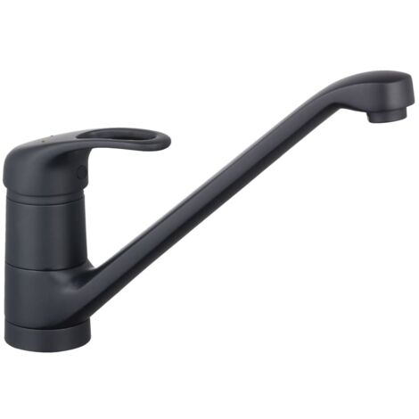 SCHÜTTE Grifo Mezclador para Fregadero Baño Poco Ruidoso Negro Mate/Cromado