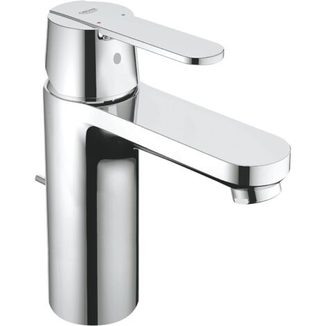 Grifo mezclador para lavabo de baño con desagüe automático, tapón incluido, aireador ahorrador de agua, fácil instalación y acabado cromado.