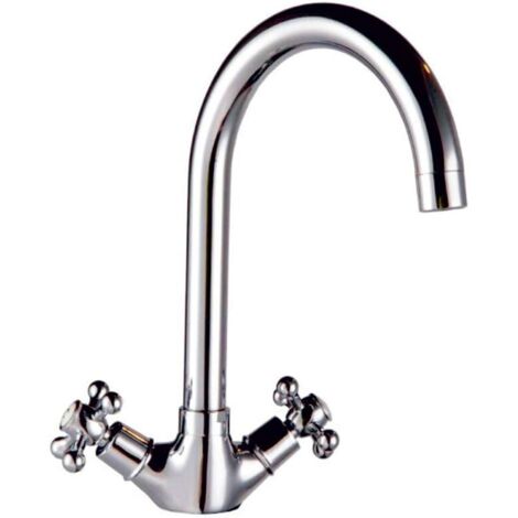 GRIFO MONOBLOC DE COCINA CON DISEÑO DE ÉPOCA