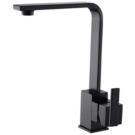 Grifo monomando Andorra en color negro mate 28,8 cm(alto) 21 cm(largo)