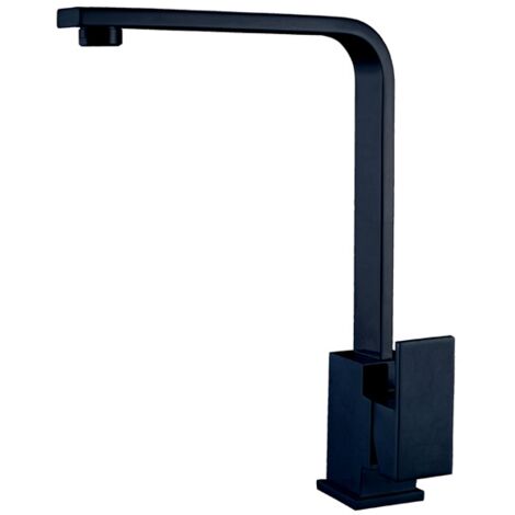 Grifo monomando Andorra en color negro mate, 33,5 cm(alto) 21,5 cm(largo)