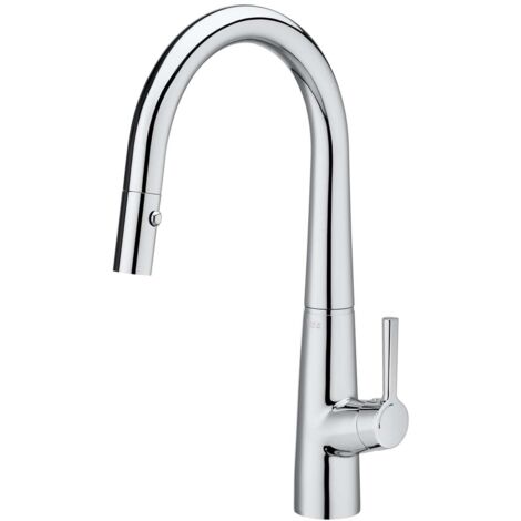 Grifo monomando Cold Start con caño extraíble giratorio para cocina SYRA - ROCA