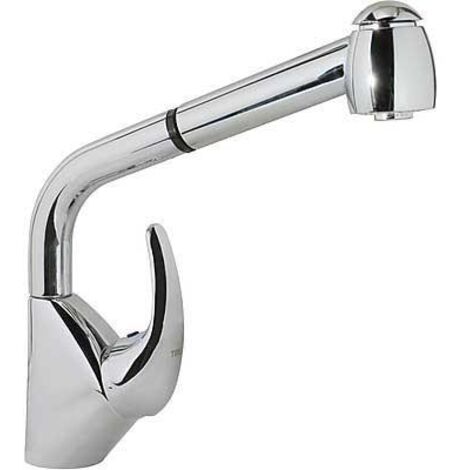 GRIFO MONOMANDO CON CAÑO EXTRAÍBLE CON 2 TIPOS DE CHORRO
