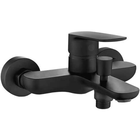 Grifo Monomando Coral Black Bañera Diseño Sofisticado