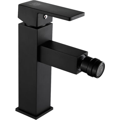 Grifo monomando de bidet serie Arce en color negro
