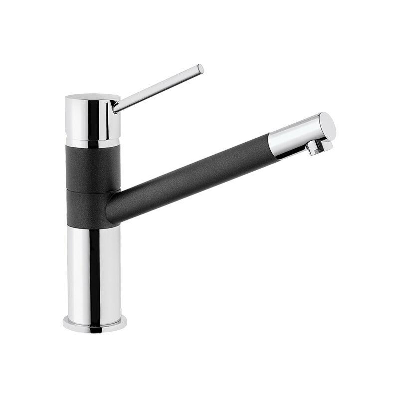 

Grifo de cocina LERIDANE cromado/negro BY - Eurosanit