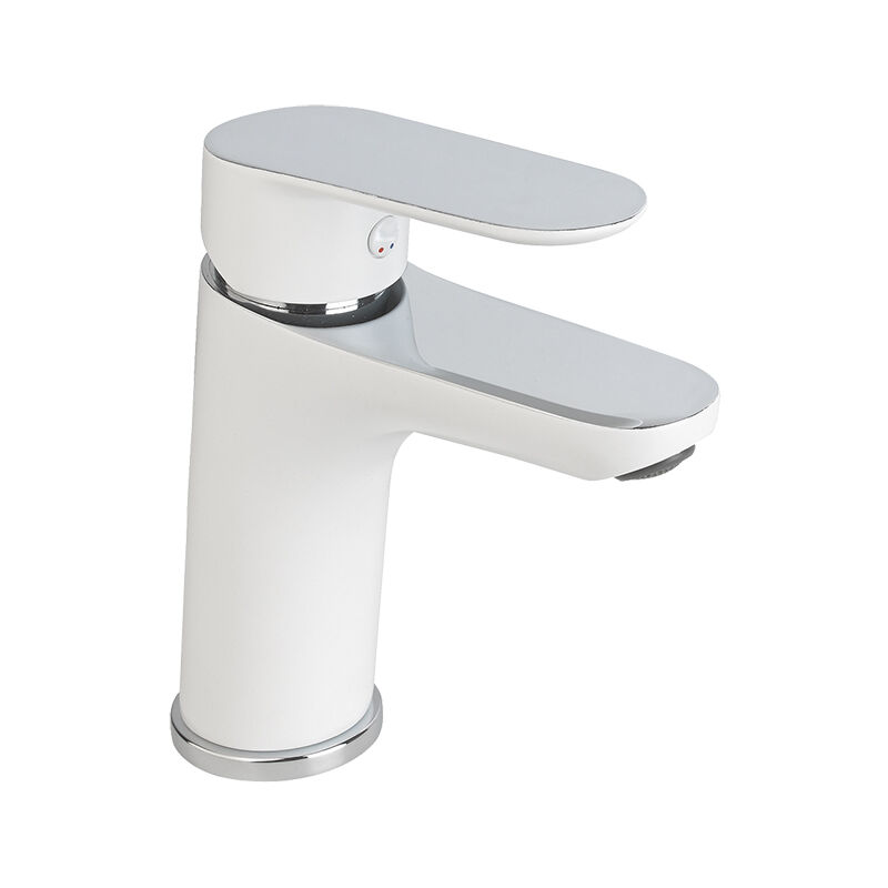 

Grifo lavabo monomando MEDIUM cromado/blanco KEVON BY - Eurosanit