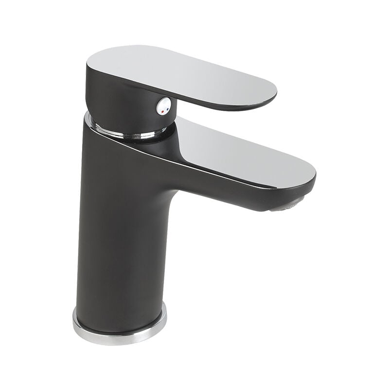 

Grifo lavabo monomando MEDIUM cromado/negro KEVON BY - Eurosanit