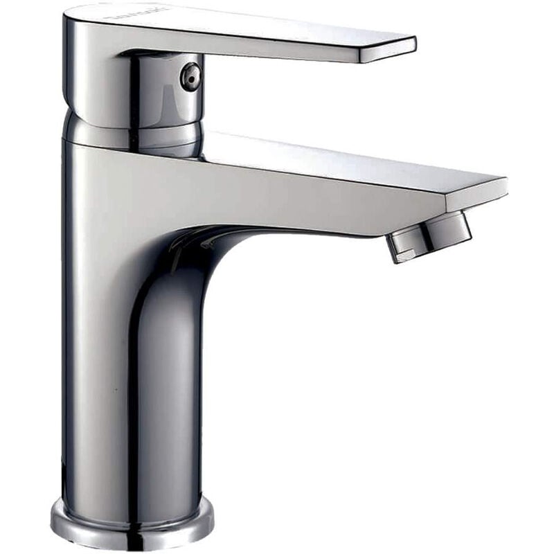 

Grifo monomando de lavabo modelo DEN fabricado en latón con acabados en cromo brillo de tacto suave. Incluye cartucho de alta calidad de 40 mm.