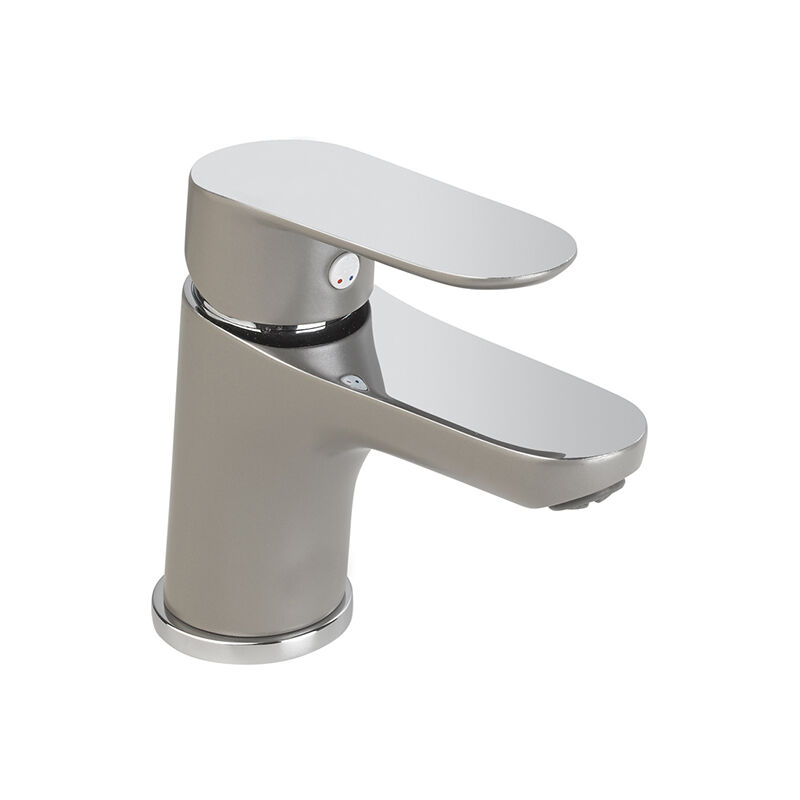 

Grifo lavabo monomando cromado/grís KEVON BY - Eurosanit