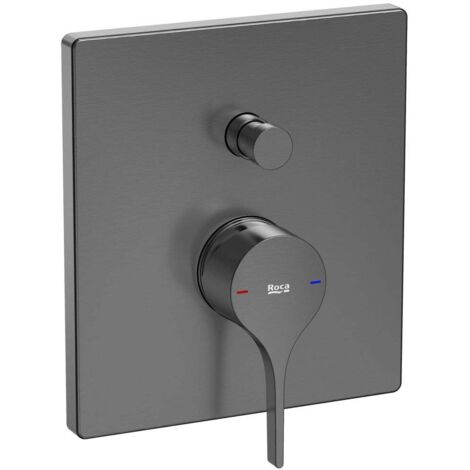 Grifo monomando empotrable para baño-ducha INSIGNIA - ROCA Color: Negro titanio cepillado