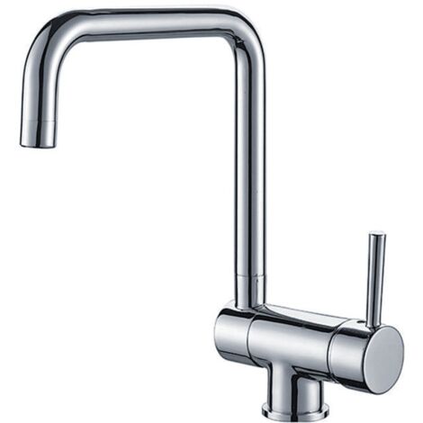 Grifo Monomando Fregadero Abatible Cromo, 31cm(alto) 22.1cm(largo).