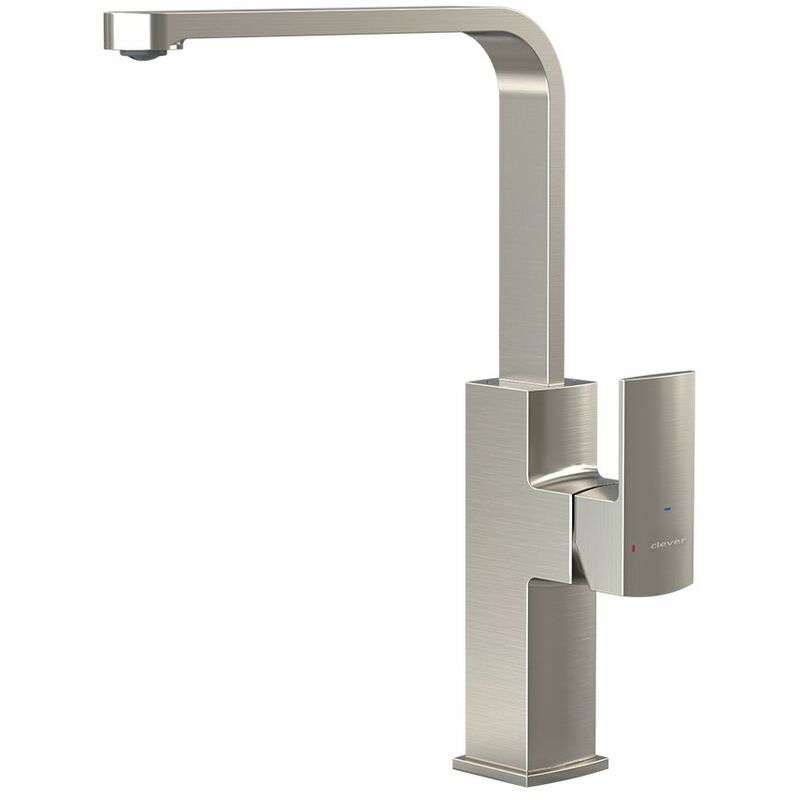 

Grifo de cocina monomando Alpina Brushed Nickel Square