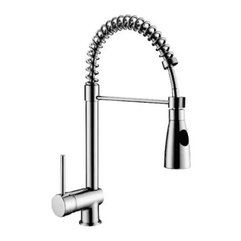Grifo Monomando Fregadero Columna Galaxi cromo. 50cm(alto) 23cm(largo).