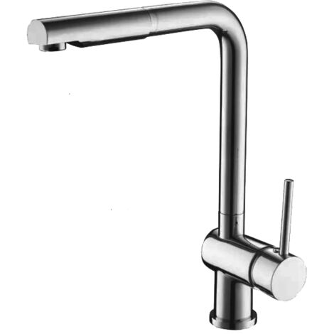 Grifo Monomando Fregadero extraible Belinda cromo. 36.5cm(alto) 26cm(largo).