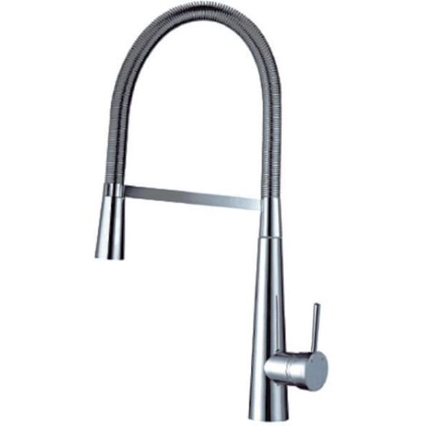 Grifo Monomando Fregadero extraible Curvo Nadia cromo. 53cm(alto) 20.5cm(largo).