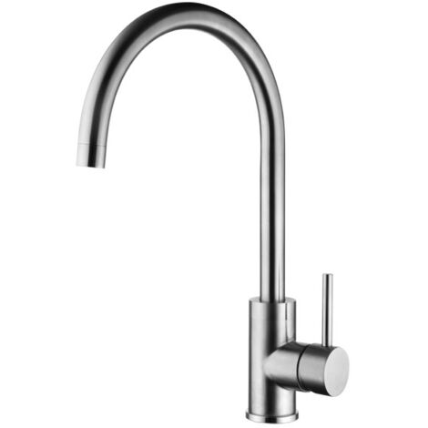 Grifo monomando Fregadero Focus-2007 Inox satinado.