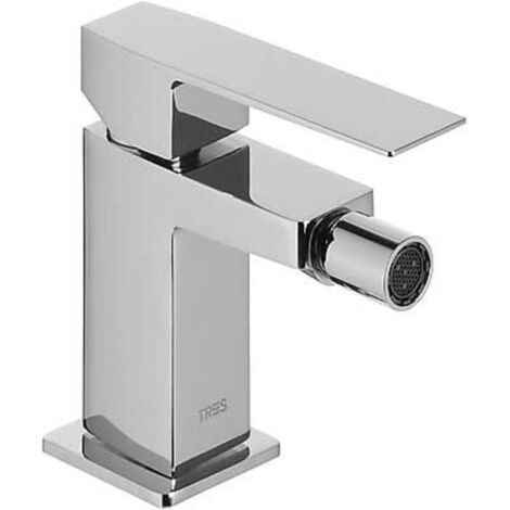 GRIFO MONOMANDO PARA BIDÉ CON DESAGÜE AUTOMÁTICO CON MANETA