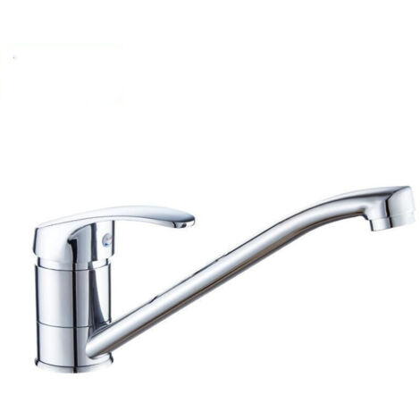 Grifo monomando para fregadero de cocina, grifo giratorio de 360°, con salida de agua fría y caliente.