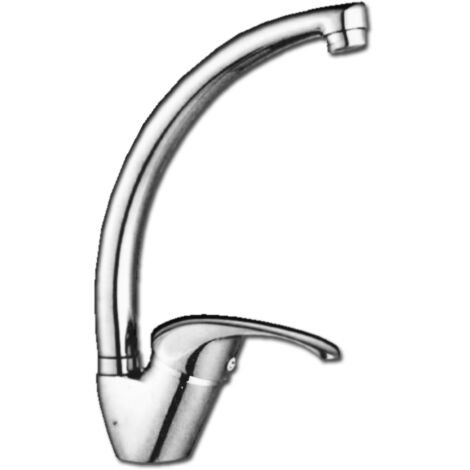 Grifo monomando para fregadero encimera Pluvia Capri caño alto 8042-8