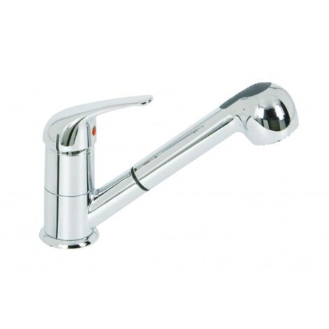 Grifo monomando para lavabo con ducha extraible