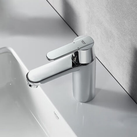 Grifo monomando para lavabo GROHE Quickfix Get, 2345400C - caño recto - cromo