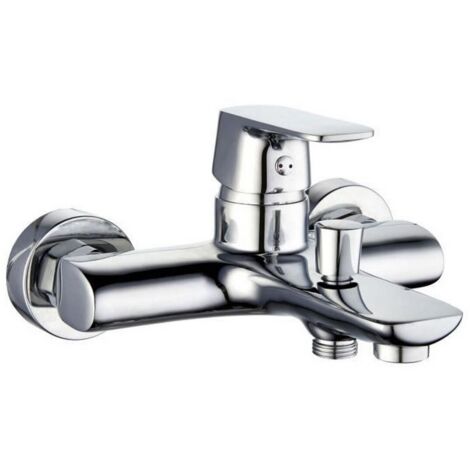 Grifo Monomando Rousseau Gris Metal Latón 15 cm