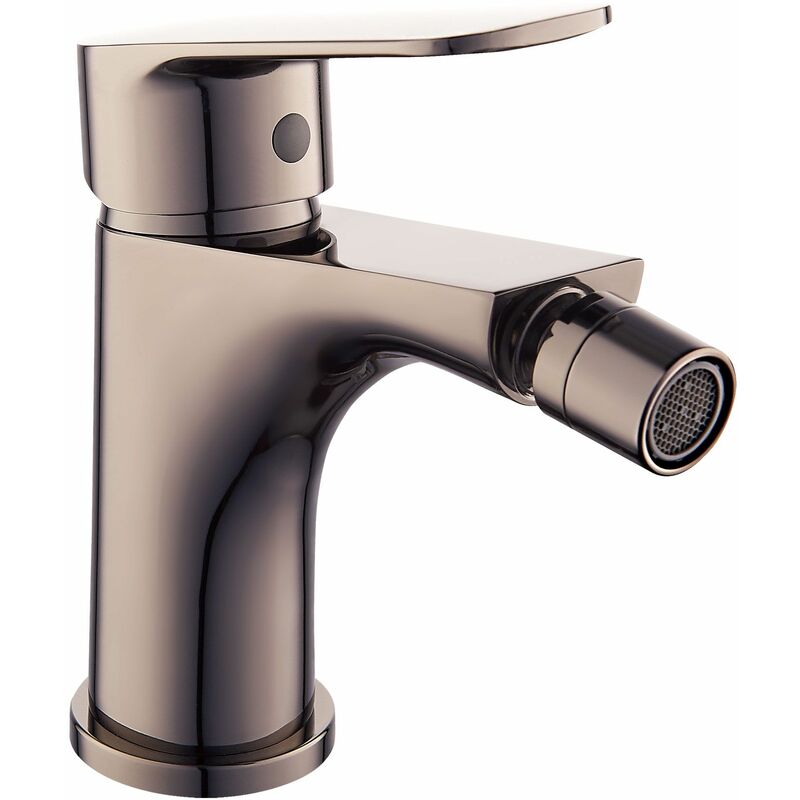 

Grifo monomando serie Coral bidet titanio brillo