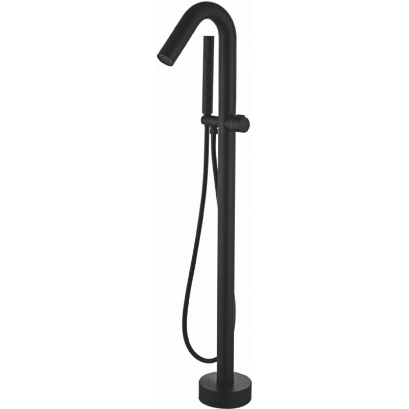 

Grifo monomando sobre SUELO bañera/ducha PILOS negro mate para bañera exenta