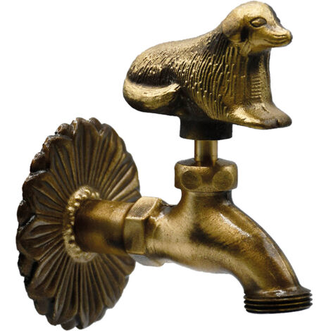 Grifo Ornamental 'Perro' 1/2' Con Maneta