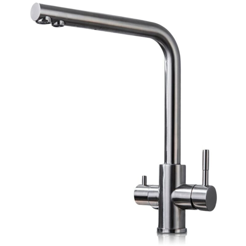 

Grifo Osmosis Inversa 3 vías Moderno Venus | Acero cepillado
