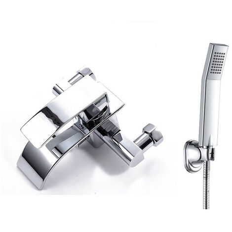 Grifo para bañera con ducha de mano Diseño clásico Grifo mezclador para ducha de baño Diseño clásico Latón cromado Gara