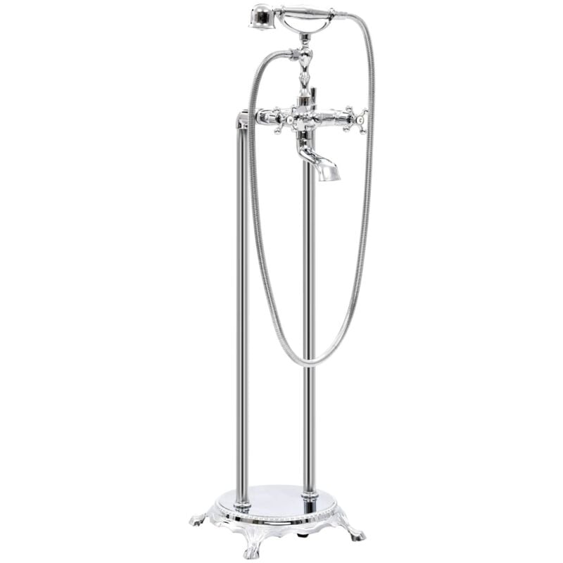 

Grifo para bañera de pie acero inoxidable plateado 99,5 cm - Plateado - Vidaxl