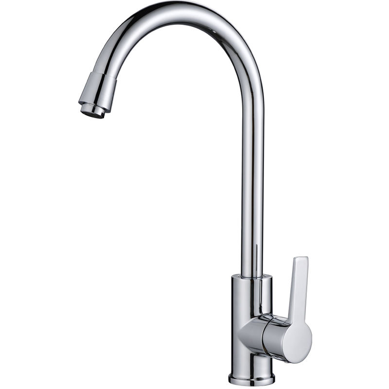 

Grifo para Fregadero 360° Giratorio Monomando Grifo de Cocina Mezclador Agua Fría y Caliente, Color Cromo