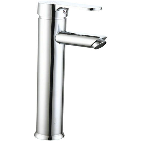 DP GRIFERIA Grifo para Lavabo Alto Monomando Baño Ganges Latón con Set de Fijación Color Cromado