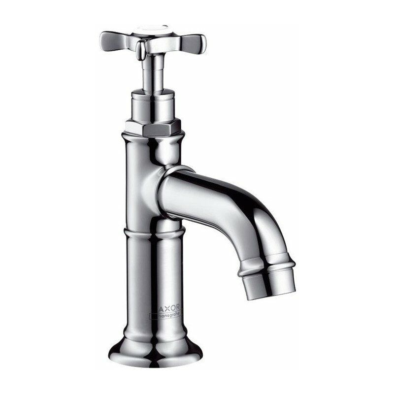 

Grifo para lavabo de agua fría sin tirador ni desagüe de níquel cepillado