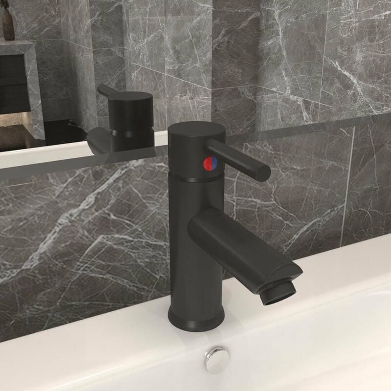

Grifo para lavabo de bano acabado gris 130x176 mm
