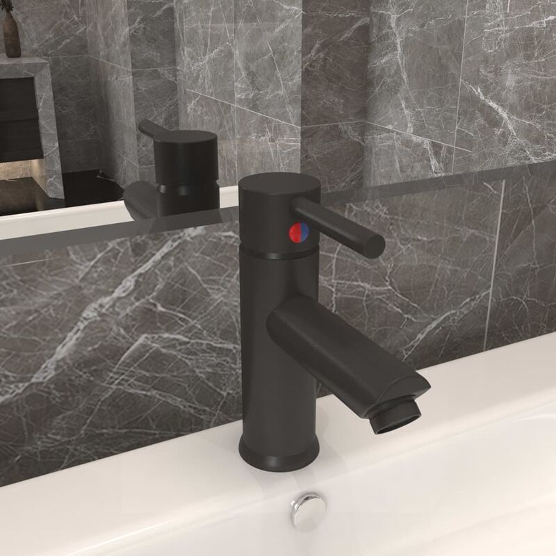 

Grifo para lavabo de baño acabado gris 130x176 mm