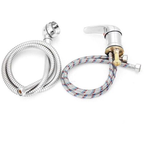 Grifo para lavabo de baño + cabezal de ducha - Manguera rociadora - Plástico duradero - Para lavadero - Propietarios de viviendas