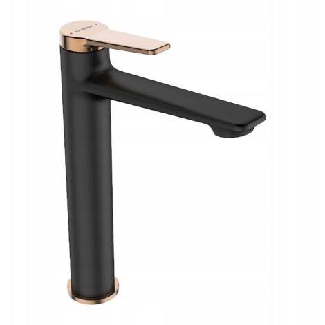 Grifo para lavabo de encimera negro Alanis