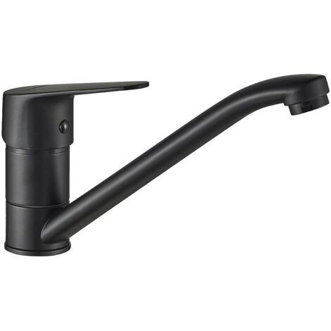 Grifo para lavabo de pie negro SAGRA