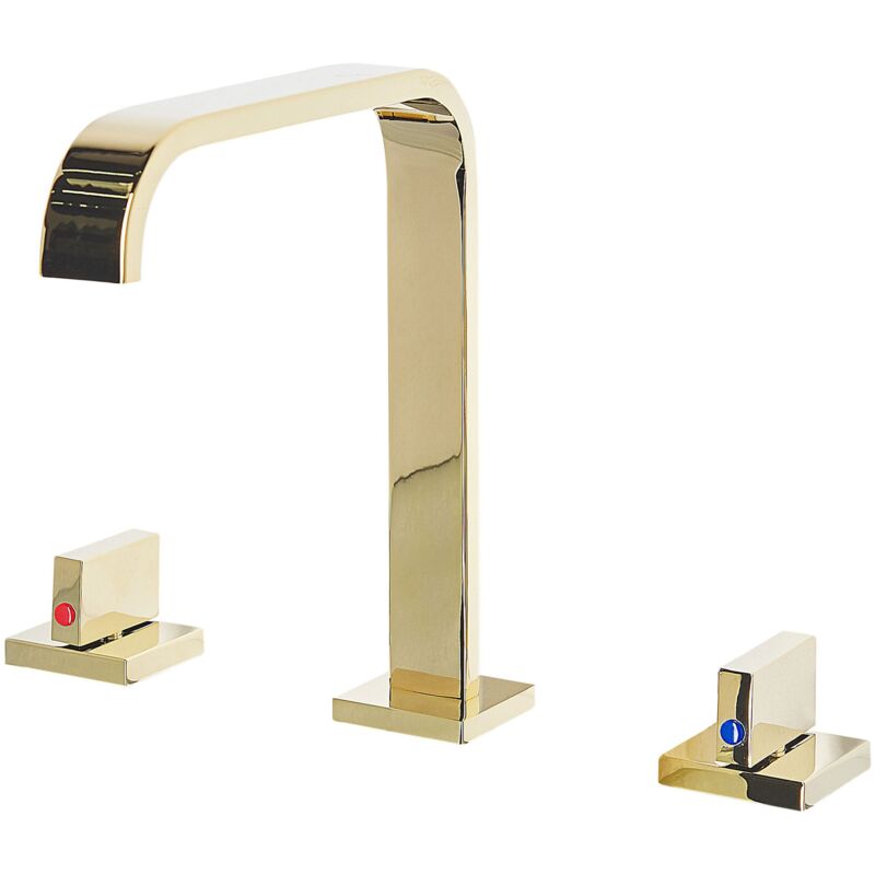 

Beliani - Grifo para lavabo dorado KAGERA