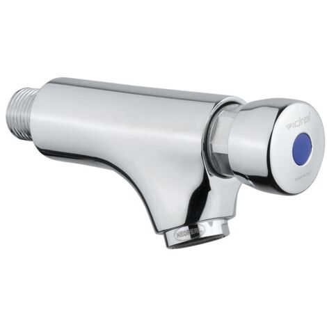 Grifo para lavabo temporizado de pared en latón cromado - Idral